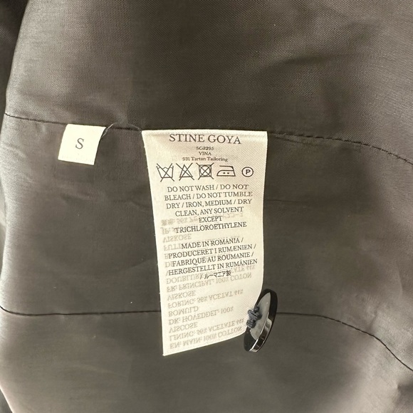 Stine Goya Vina Checked Blazer in Tartan Navy - Picture 11 of 12